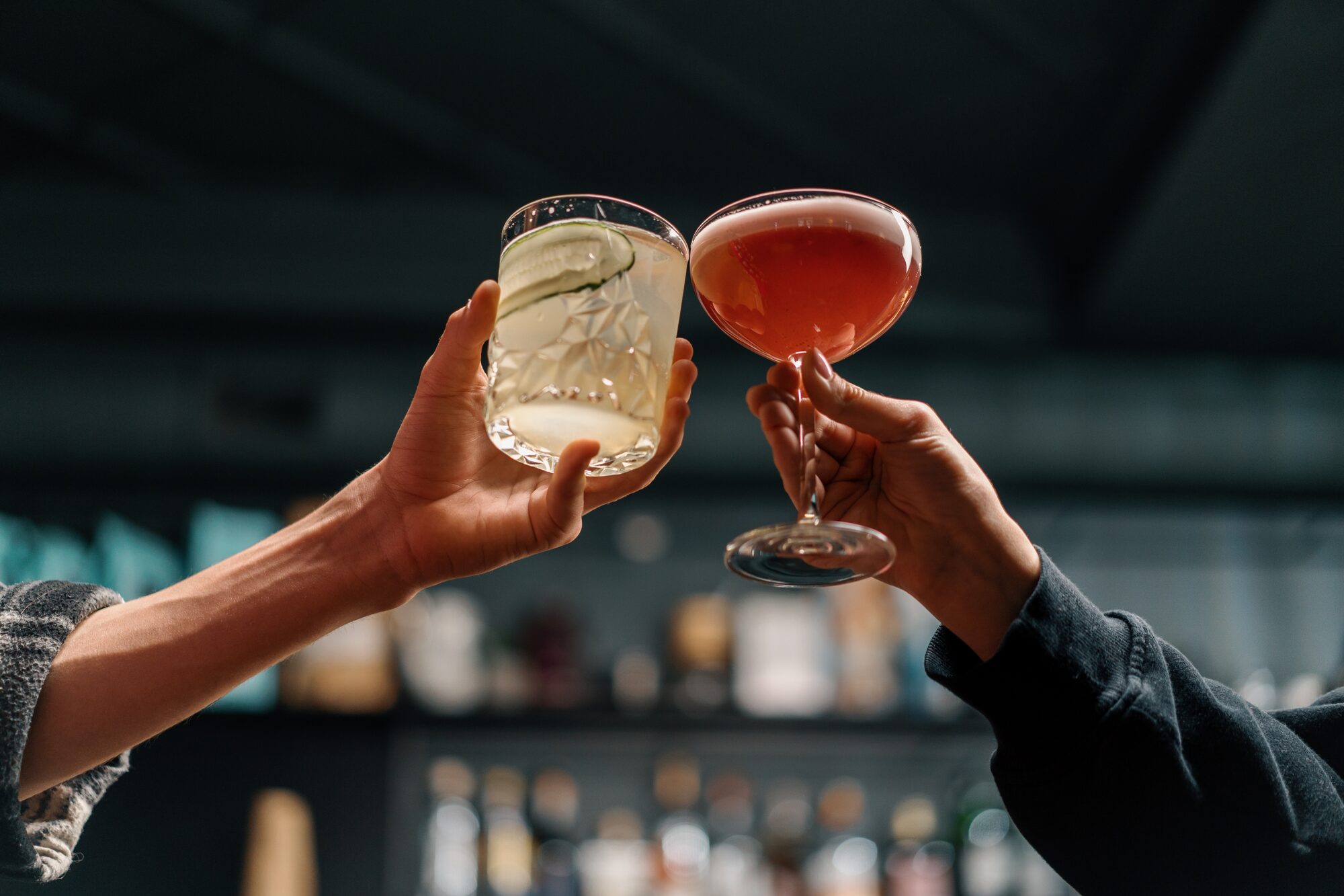 Cheers in the lounge